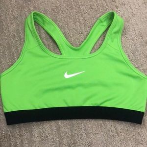 Green Nike sports bra